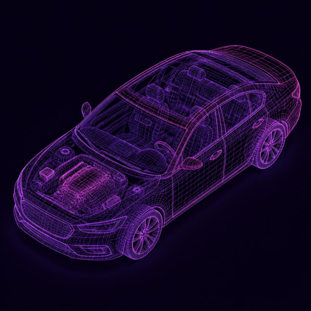 3D-Modell Fahrzeug